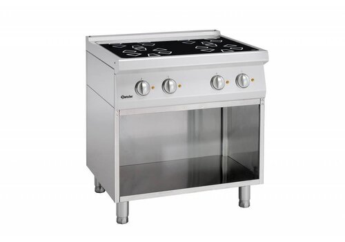  Bartscher keramisch fornuis met open onderbouw | 4 zones 