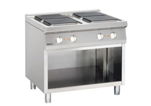  Bartscher elektrische kookplaat met open onderbouw | 4 elementen 