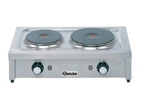  Bartscher Kooktoestel met 2 elektrische kookplaten | 4,6 kW 
