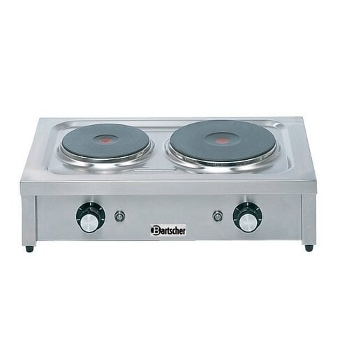  Bartscher Kooktoestel met 2 elektrische kookplaten | 4,6 kW 