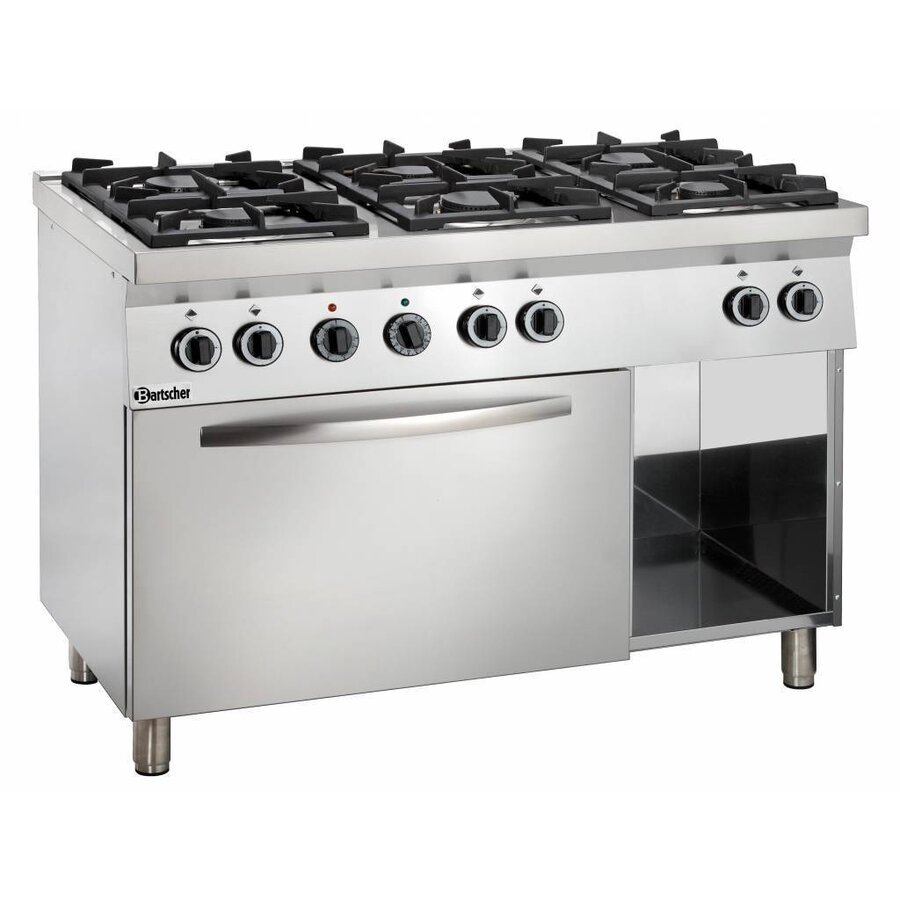 Gas Fornuis met Elektrische Oven | 6 Branders