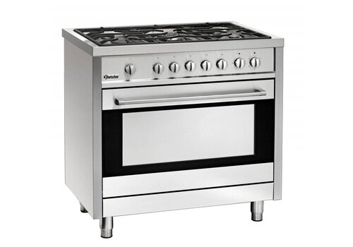  Bartscher Gasfornuis met elektrische oven met grill | 5 Branders 
