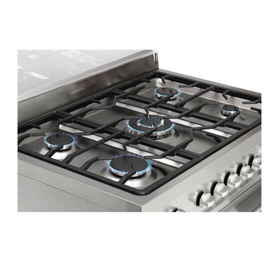 Gasfornuis met elektrische oven met grill | 5 Branders