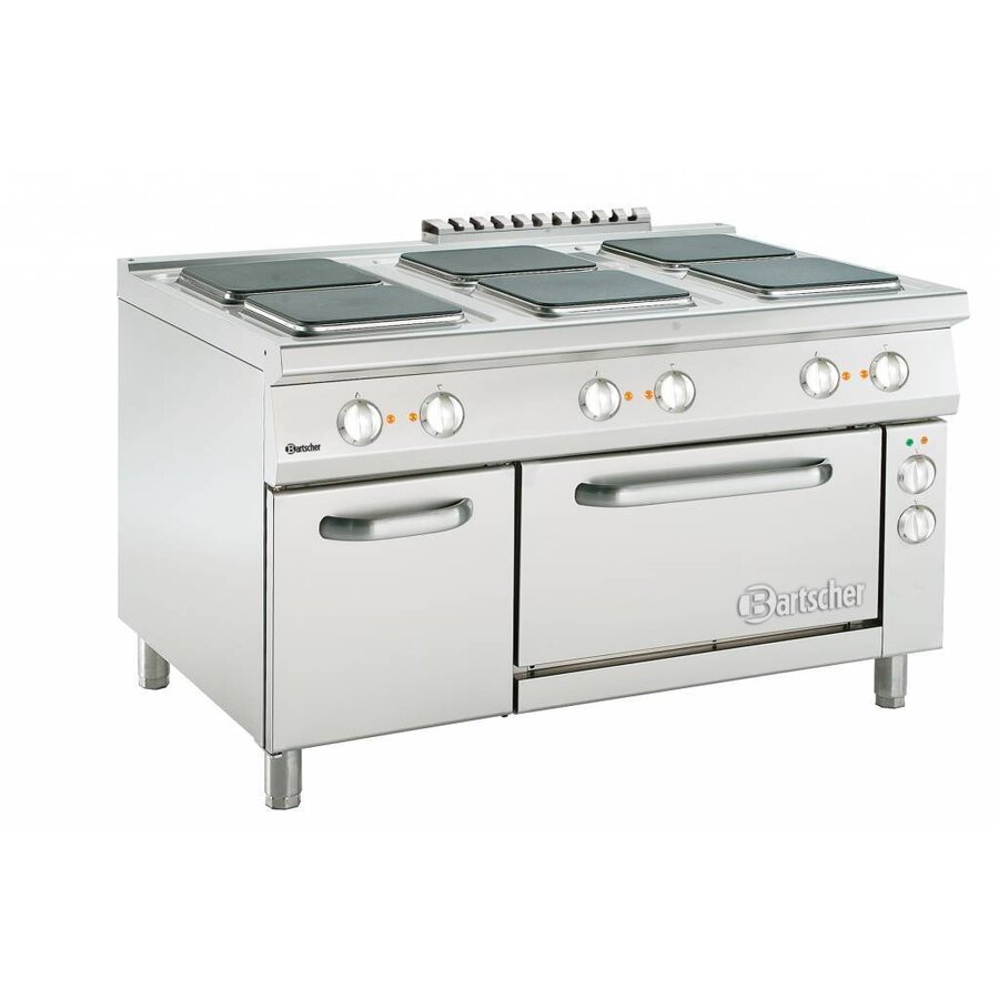 Professioneel elektrisch fornuis | 6 kookplaten
