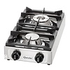 Bartscher RVS Gas kooktafel 9kW | 2 Branders