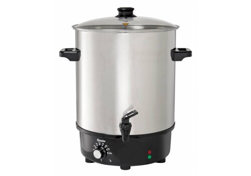  Bartscher RVS GlÌ_hwijnpan/ Heetwaterdispenser 30 Liter 