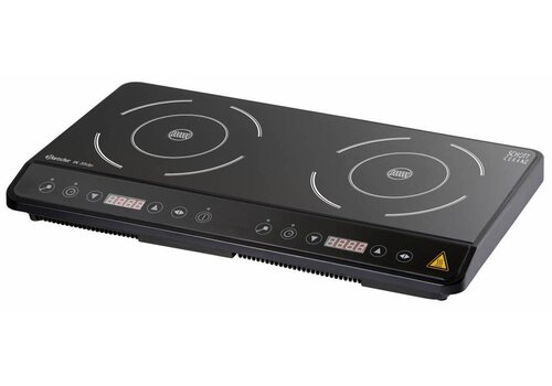  Bartscher Dubbele inductie kookplaat 3500Watt | 2 kookzones 