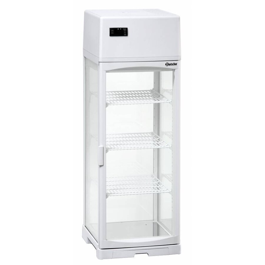 Koelvitrine met LED verlichting - 81 Liter - Wit