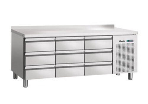  Bartscher Koelwerkbank RVS 9 lades met waterkering | 180 x 70 x 85 cm 