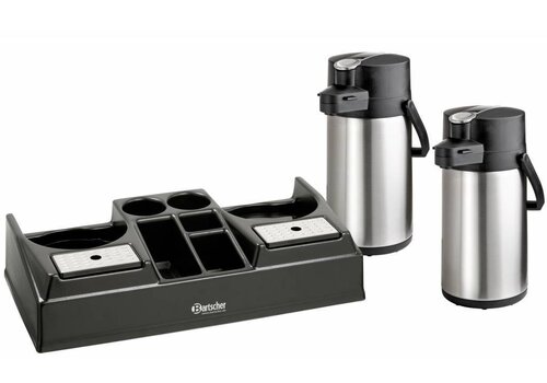  Bartscher Koffiestation inclusief 2 pompthermoskannen 
