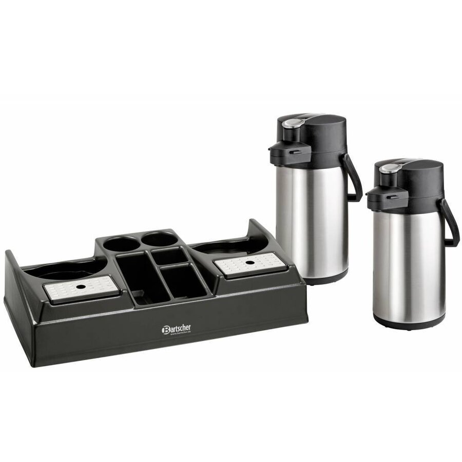 Koffiestation inclusief 2 pompthermoskannen