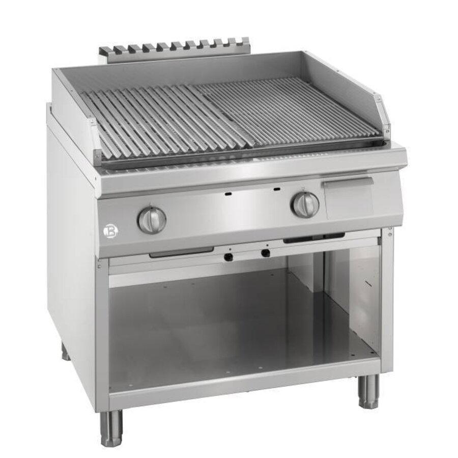 Gas lavasteengrill met open onderbouw Serie 900