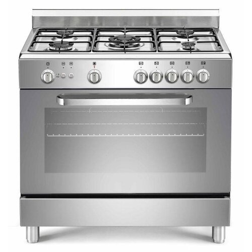  HorecaTraders Gasfornuis met Gas Oven en Grill | 5 Branders 