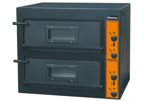  Bartscher Dubbel Professionele Pizzaoven 8400 Watt | 8 Pizza's 