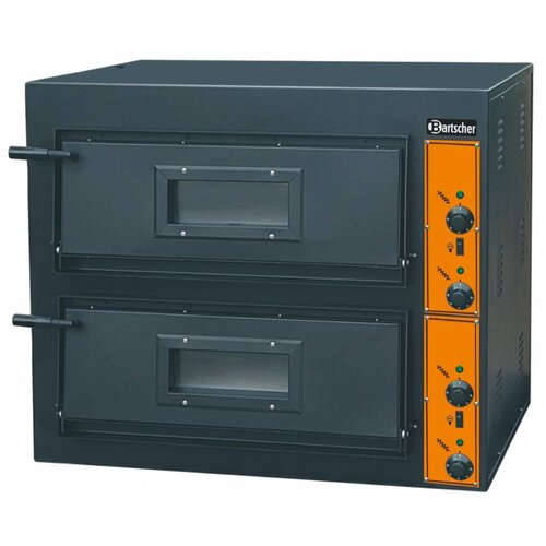  Bartscher Dubbel Professionele Pizzaoven 8400 Watt | 8 Pizza's 