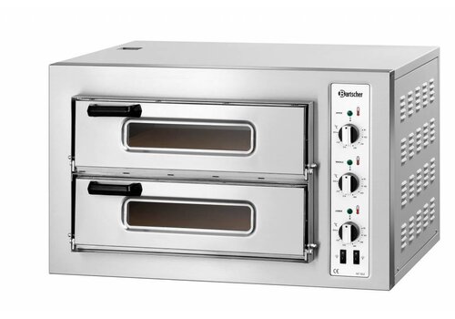  Bartscher Pizzaoven 2 kamers 6000 Watt | 8 Pizza's 