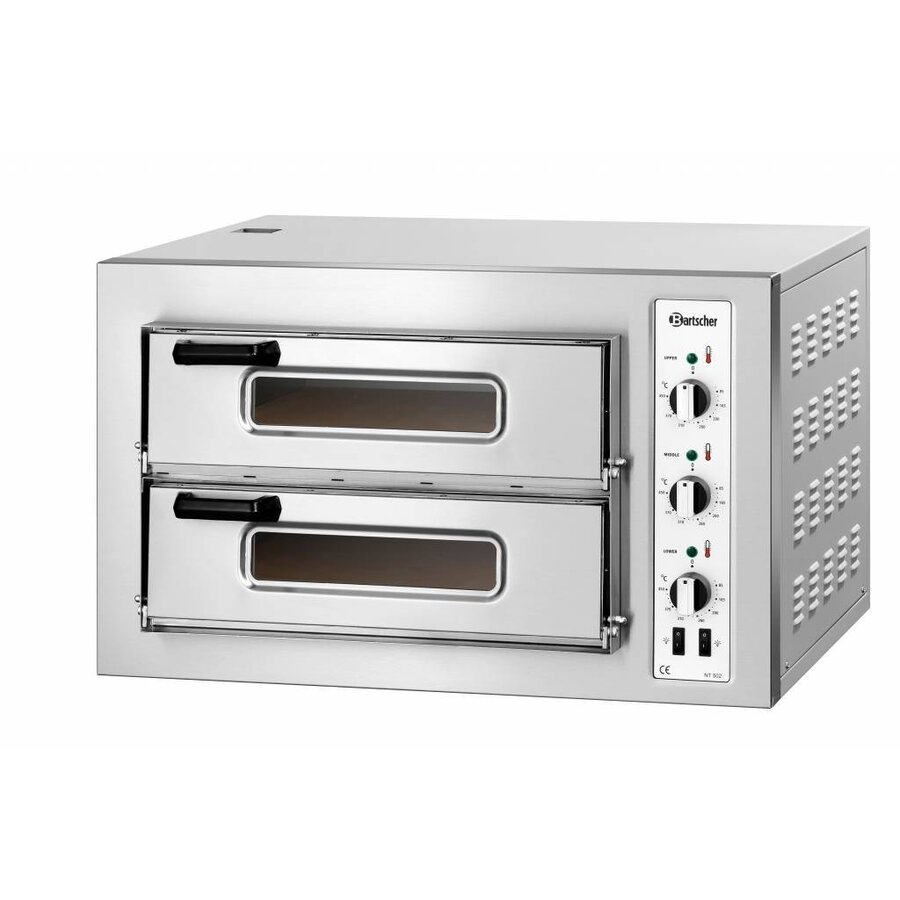 Pizzaoven 2 kamers 6000 Watt | 8 Pizza's