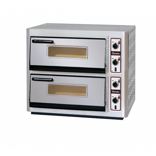  Bartscher Dubbele Horeca Pizzaoven 10000 Watt | 8 Pizza's 