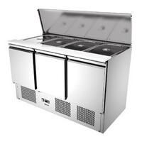 SaladiÌ¬re met geforceerde koeling met 3 deuren