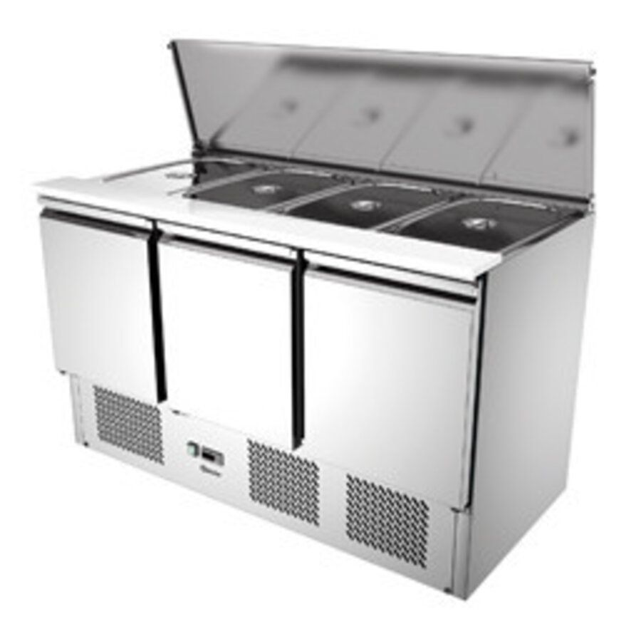 SaladiÌ¬re met geforceerde koeling met 3 deuren