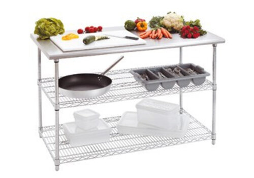  Bartscher Werktafel met RVS werkblad | 130 x 70 x 90 cm 