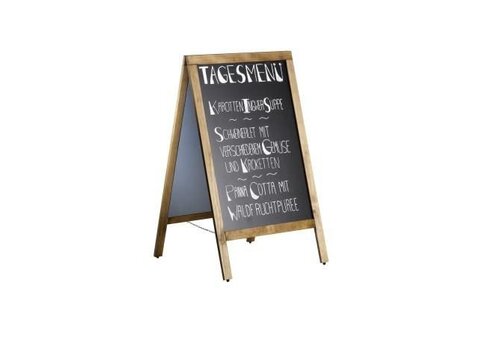  Saro Stoepmodel Krijtbord met Houten Frame | 70x(H)120cm 