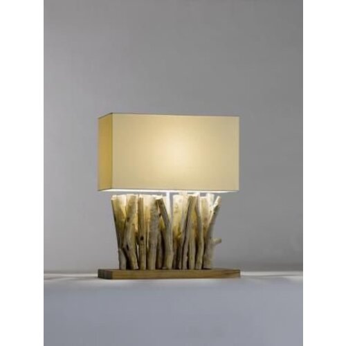  Saro Tafellamp Wood Staand Model 