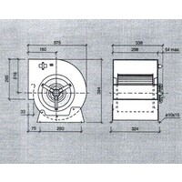 Horeca Afzuigkap Motor - 2500 må_