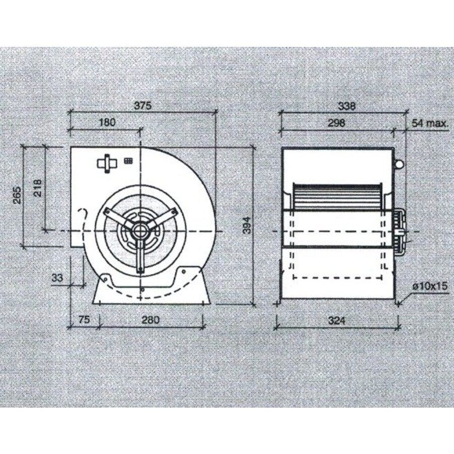 Horeca Afzuigkap Motor - 2500 må_