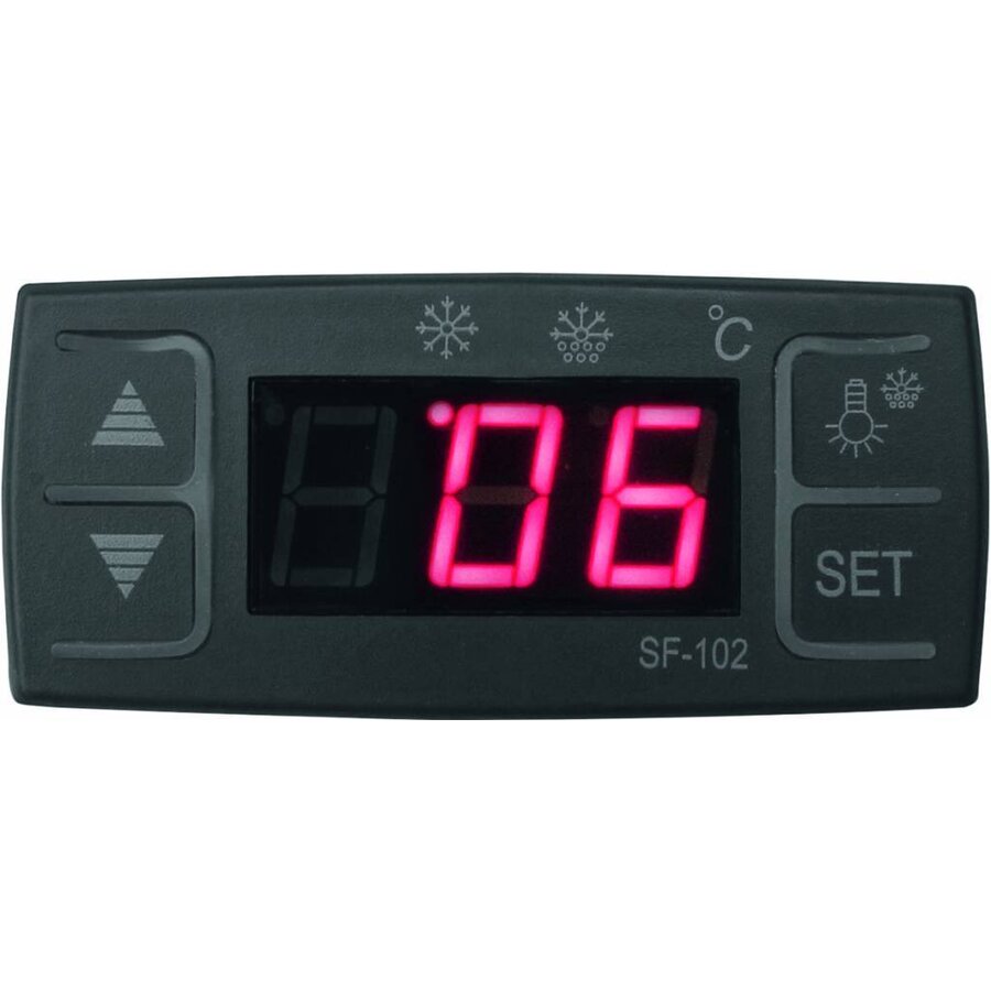 Mini-koelvitrine met 3 Roosters