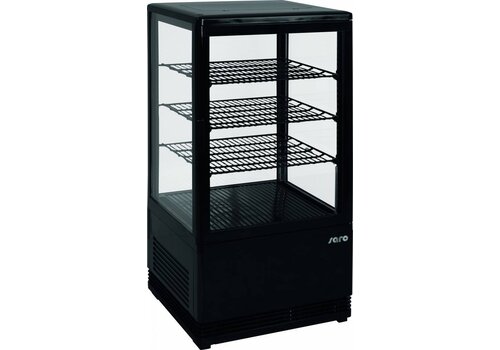  Saro Mini koelvitrine Zwart | 78 Liter 