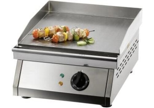  Saro RVS Elektrische Gladde Grillplaat | 38,5x39cm 
