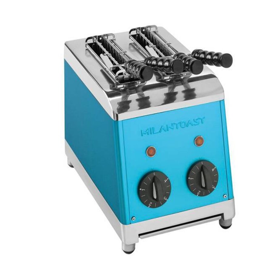 Tosti maker met 2 sneden | blauw
