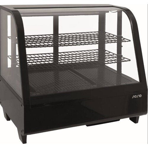  Saro Opzetkoelvitrine Zwart - 100 Liter 