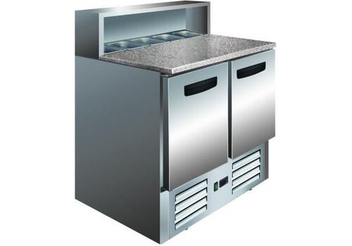  Saro Pizza Werkbank met GN Bak ruimte 90x70x110 cm 