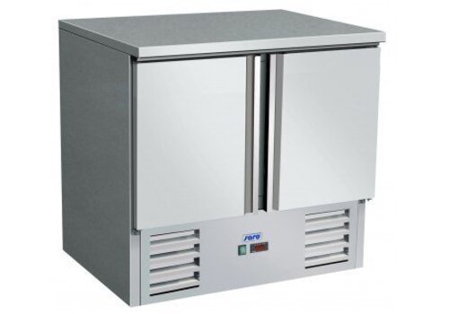  Saro Gekoelde werkbank RVS | 90 x 70 x 85/88,5 cm 