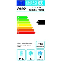 Koelkast RVS Omkeerbare Deur 700 Liter