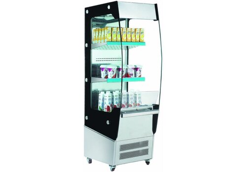  Saro Koelvitrine met wielen - Frisdranken model 