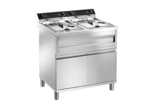  Saro Friteuse met onderstel 9 + 9 Liter 