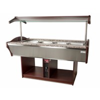 Buffet eiland Gastronorm | verwarmd