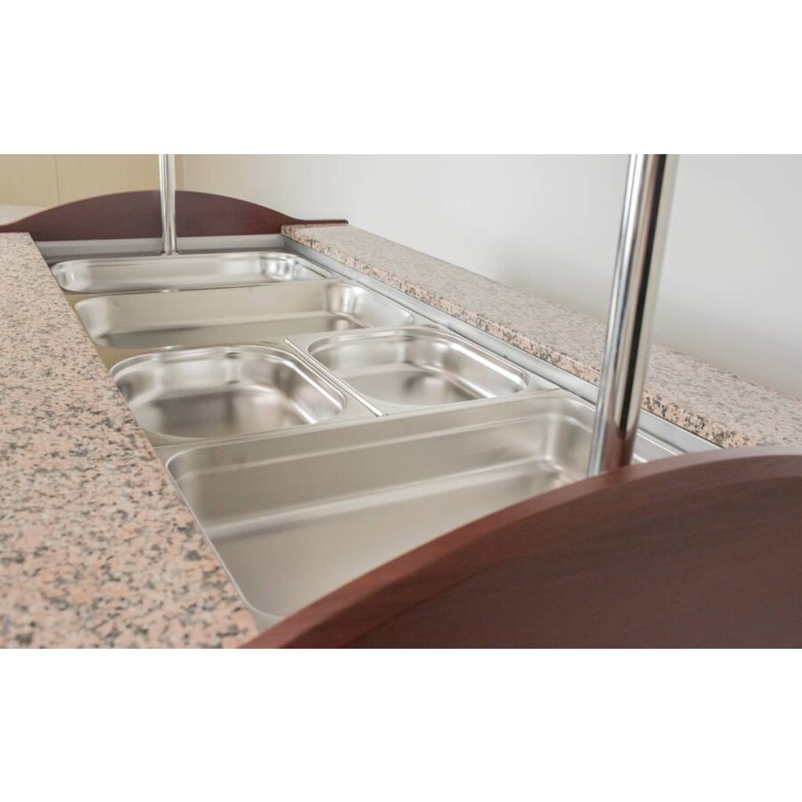 Buffet eiland Gastronorm | verwarmd