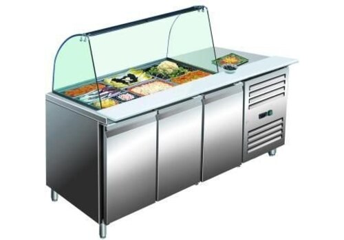  Saro Luxe Saladette met glazen top 