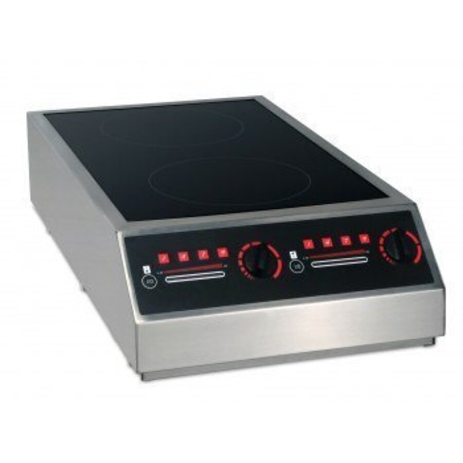 Dubbele inductie kookplaat