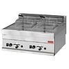 Friteuse gas uitvoering 8 + 8 liter