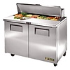 True 2 deurs saladette, 340 ltr, geleverd met 12x1/6 GN bakken