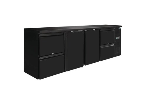  Polar bar koelwerkbank 2 deuren & 4 laden 