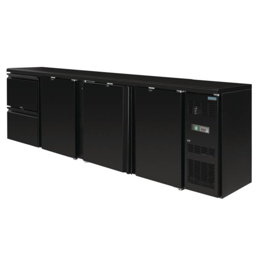 Bar koelkast 3 deuren & 2 laden