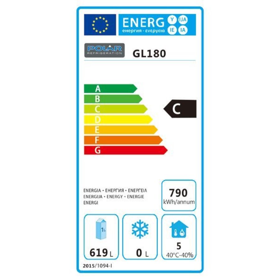Patisserie Vriezer Staand Enkele Deur