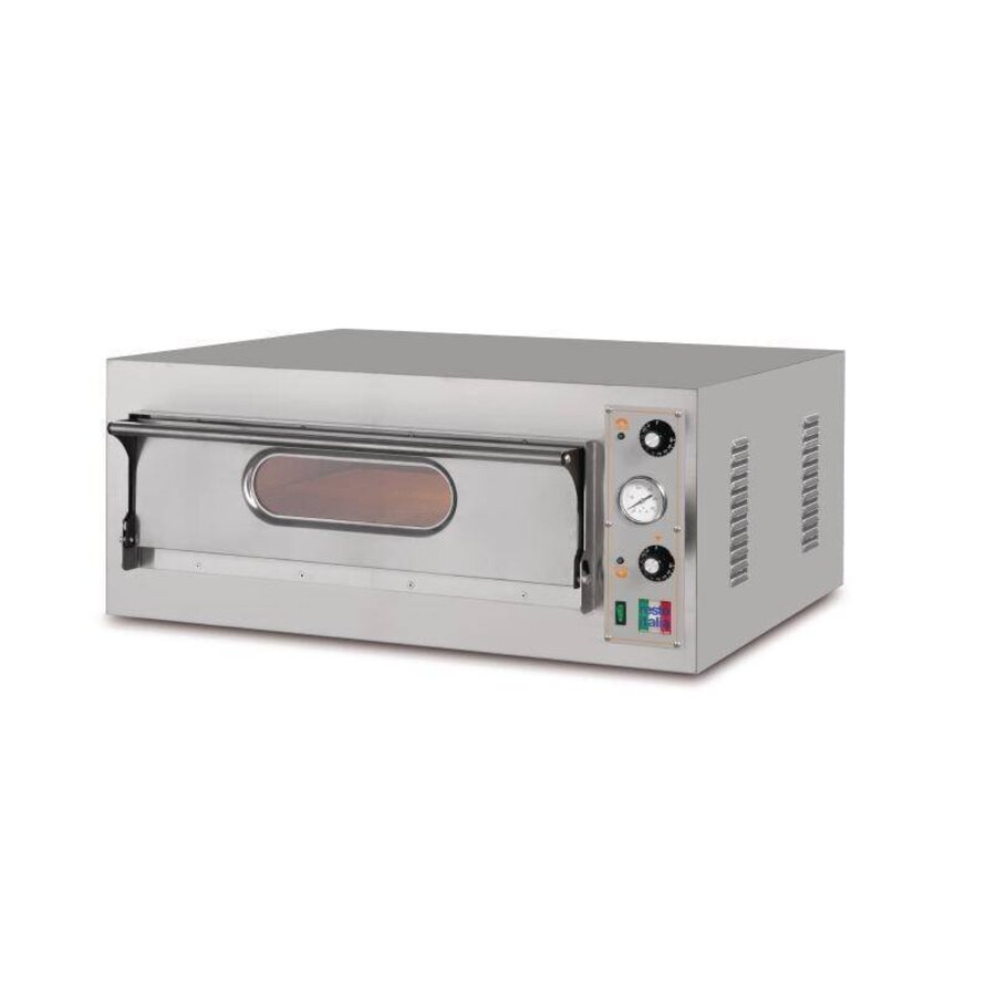 Italiaanse Enkele Pizzaoven 4700 Watt | 4 Pizza's