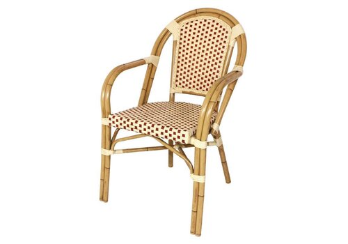  Bolero Rotan Horeca Stoel met Armleuning | set 4 stuks 